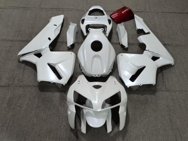 Pearl White 2005-2006 Honda CBR600RR Motorcycle Fairings