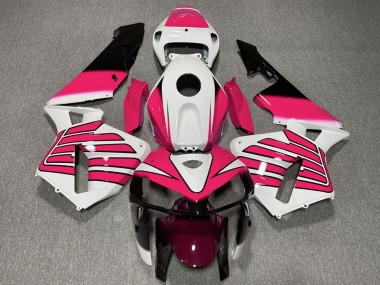 White Pink Wings 2005-2006 Honda CBR600RR Motorcycle Fairings