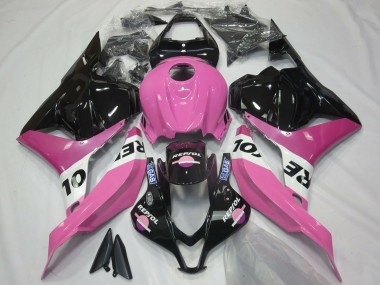 Pink White Glossy Black Repsol 2009-2012 Honda CBR600RR Motorcycle Fairings
