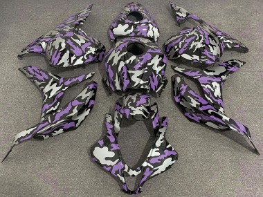 Purple Silver Camouflage 2009-2012 Honda CBR600RR Motorcycle Fairings