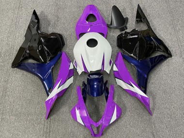 White Purple Blue Glossy Black 2009-2012 Honda CBR600RR Motorcycle Fairings