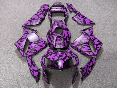 Purple Black Camouflage 2003-2004 Honda CBR600RR Motorcycle Fairings