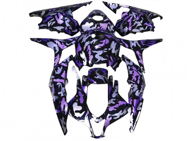 Purple Silver Camouflage 2009-2012 Honda CBR600RR Motorcycle Fairing