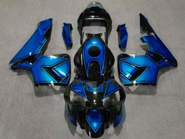 Blue Glossy Black 2003-2004 Honda CBR600RR Motorcycle Fairings
