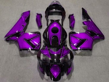 Purple Glossy Black 2003-2004 Honda CBR600RR Motorcycle Fairings