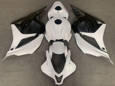 White Matte Black 2009-2012 Honda CBR600RR Motorcycle Fairings