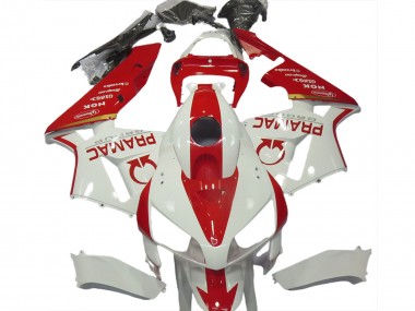 White Red Pramac 2005-2006 Honda CBR600RR Motorcycle Fairings