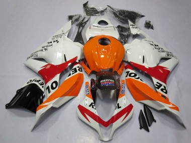 Orange White Red Glossy Black Repsol 2009-2012 Honda CBR600RR Motorcycle Fairings