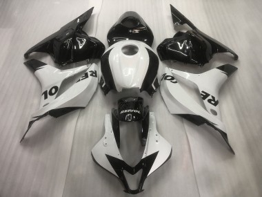 White Glossy Black Repsol 2009-2012 Honda CBR600RR Motorcycle Fairings