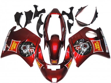 Red Yellow San Carlo 1996-2007 Honda CBR1100XX Blackbird Motorcycle Fairings