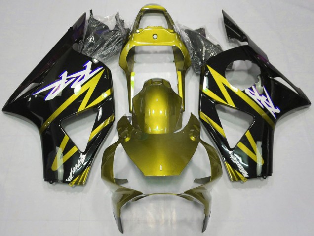 Electric Yellow Glossy Black 2002-2003 Honda CBR954RR Motorcycle Fairings
