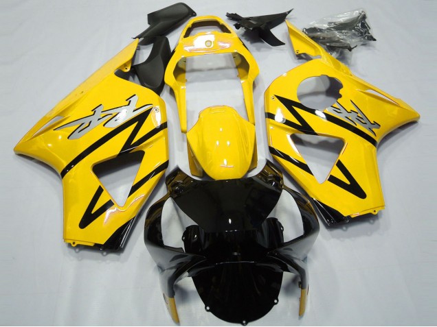 Yellow Glossy Black CBR Style 2002-2003 Honda CBR954RR Motorcycle Fairings