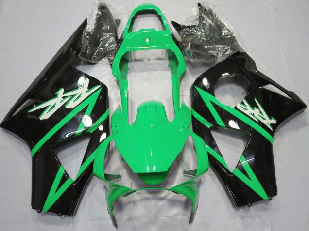 Green Glossy Black 2002-2003 Honda CBR954RR Motorcycle Fairings
