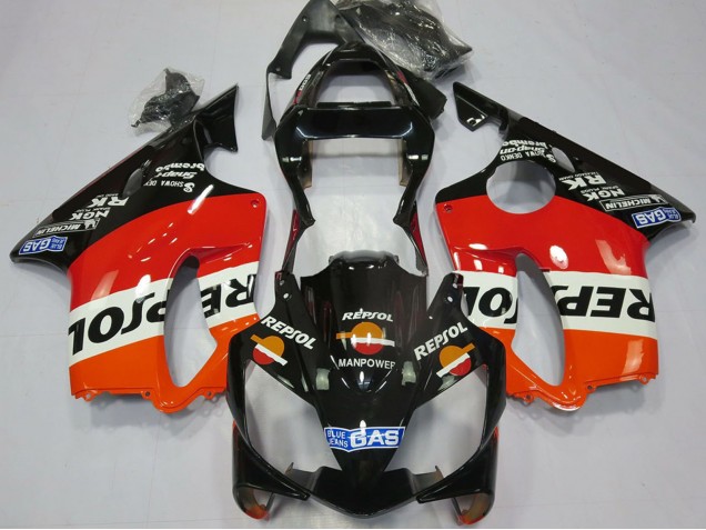 Orange White Red Glossy Black Repsol 2001-2003 Honda CBR600 F4i Motorcycle Fairings