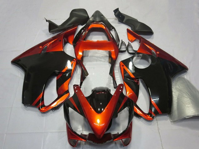 Orange Glossy Black 2001-2003 Honda CBR600 F4i Motorcycle Fairings