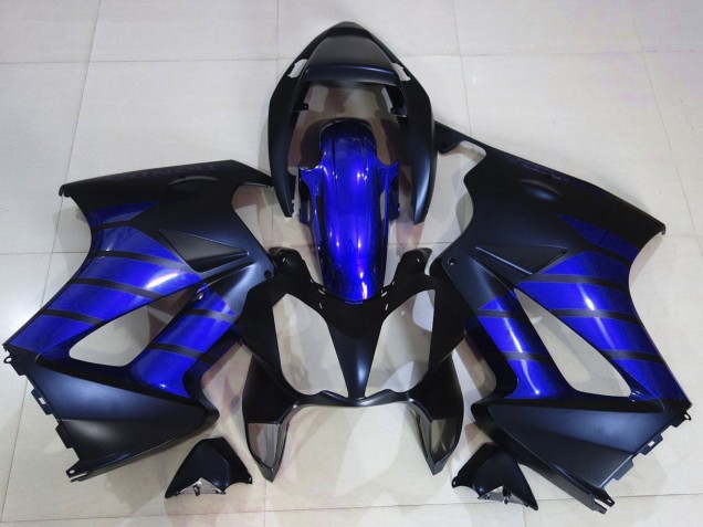 Glossy Blue Matte Blue Matte Black 2002-2013 Honda VFR 800 Motorcycle Fairings