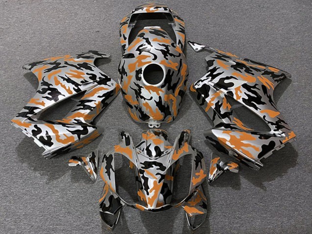 Orange Camouflage 2002-2013 Honda VFR 800 Motorcycle Fairings