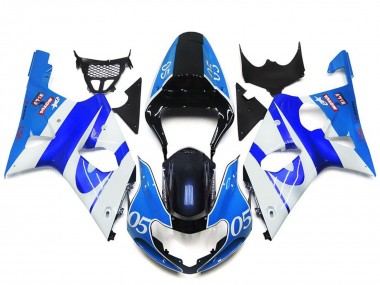 Blue White Black 05 2000-2002 Suzuki GSXR 1000 Motorcycle Fairings