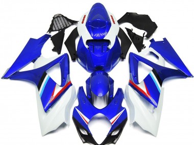 Blue White Red Black 2007-2008 Suzuki GSXR 1000 Motorcycle Fairings