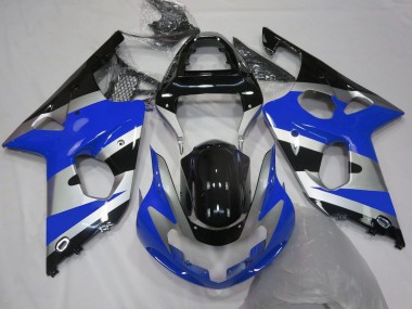 Blue Silver Black OEM Style 2000-2002 Suzuki GSXR 1000 Motorcycle Fairings