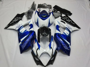 White Blue Black Corona Alstare 2007-2008 Suzuki GSXR 1000 Motorcycle Fairings