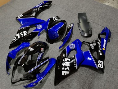 Blue Glossy Black White 2005-2006 Suzuki GSXR 1000 Motorcycle Fairings