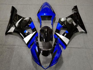 Blue White Glossy Black 2003-2004 Suzuki GSXR 1000 Motorcycle Fairings