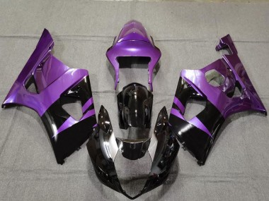 Purple Glossy Black 2003-2004 Suzuki GSXR 1000 Motorcycle Fairings