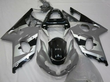 Grey Silver Glossy Black OEM Style 2000-2002 Suzuki GSXR 1000 Motorcycle Fairings