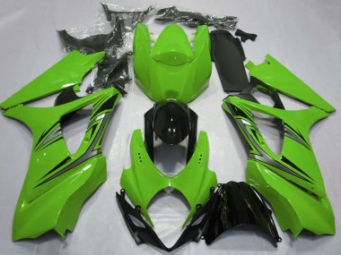 Green Glossy Black OEM Style 2007-2008 Suzuki GSXR 1000 Motorcycle Fairings