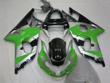 Green Silver Glossy Black OEM Style 2000-2002 Suzuki GSXR 1000 Motorcycle Fairings