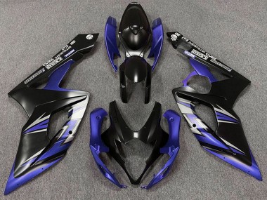 Matte Black Blue 2005-2006 Suzuki GSXR 1000 Motorcycle Fairings