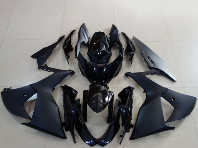 Matte Black Glossy Black 2009-2016 Suzuki GSXR 1000 Motorcycle Fairings