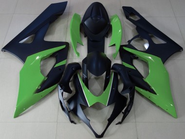 Matte Black Green 2005-2006 Suzuki GSXR 1000 Motorcycle Fairings