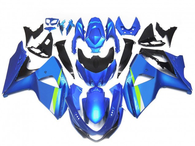 Blue Green Black 2009-2016 Suzuki GSXR 1000 Motorcycle Fairings
