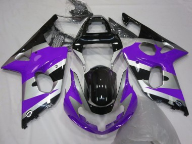 Purple Silver Glossy Black OEM Style 2000-2002 Suzuki GSXR 1000 Motorcycle Fairings