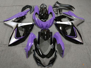 Purple Silver Black 2009-2016 Suzuki GSXR 1000 Motorcycle Fairings