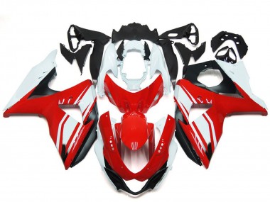 White Red Black 2009-2016 Suzuki GSXR 1000 Motorcycle Fairings