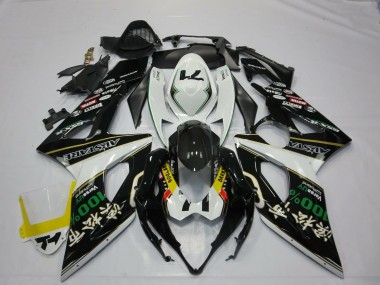 White Black Yellow Red GREEN RockStar 2005-2006 Suzuki GSXR 1000 Motorcycle Fairings