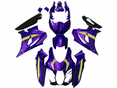 Purple Yellow Style 2017-2025 Suzuki GSXR 1000 Motorcycle Fairings