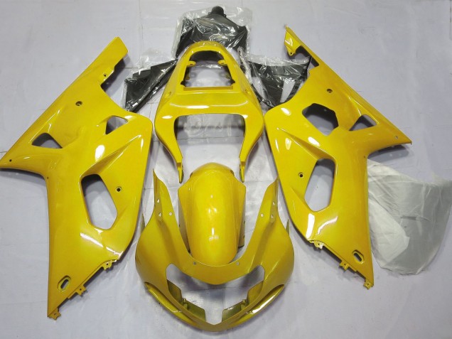 Yellow 2001-2003 Suzuki GSXR 600 / GSXR 750 Motorcycle Fairings