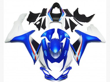 White Blue Red 2011-2024 Suzuki GSXR 600 / GSXR 750 Motorcycle Fairings
