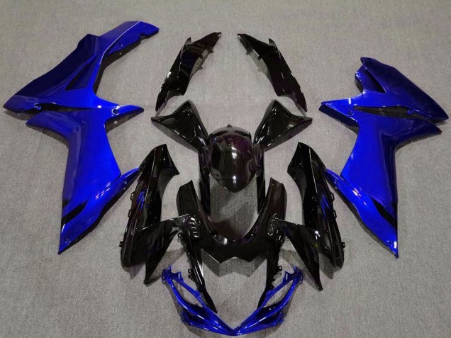 Blue Glossy Black 2011-2024 Suzuki GSXR 600 / GSXR 750 Motorcycle Fairing