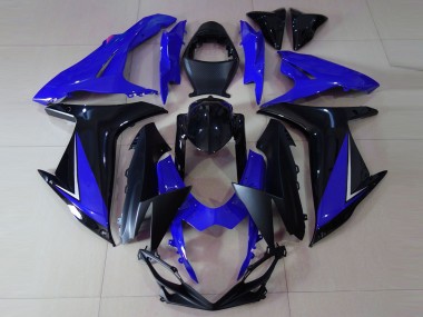 Blue Glossy Black 2011-2024 Suzuki GSXR 600 / GSXR 750 Motorcycle Fairings