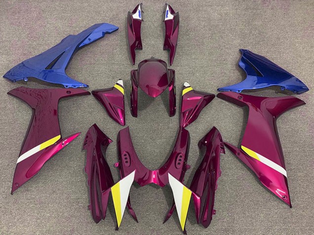 Purple Blue White Yellow 2011-2024 Suzuki GSXR 600 / GSXR 750 Motorcycle Fairings