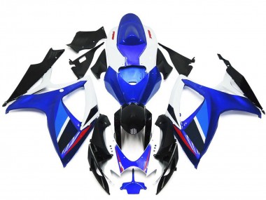 Blue White Red Glossy Black OEM Style 2006-2007 Suzuki GSXR 600 / GSXR 750 Motorcycle Fairings