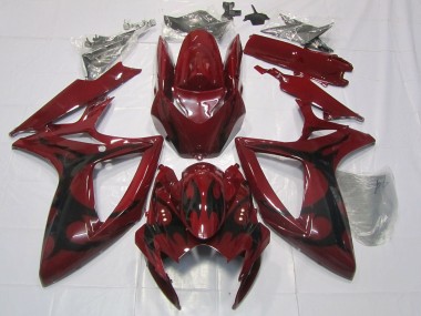 Maroon Red 2006-2007 Suzuki GSXR 600 / GSXR 750 Motorcycle Fairings