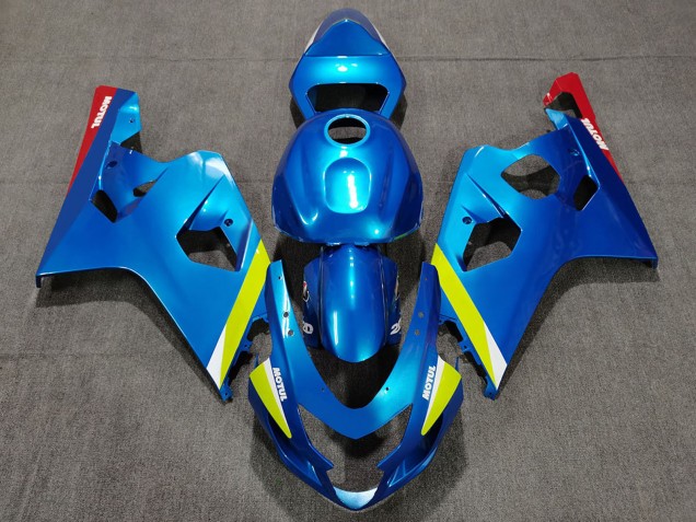 Blue Yellow Red 2004-2005 Suzuki GSXR 600 / GSXR 750 Motorcycle Fairings