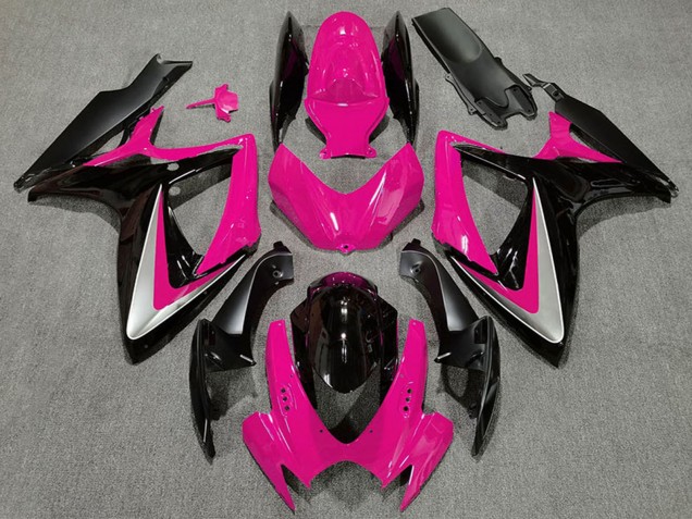 Pink Silver Glossy Black OEM Style 2006-2007 Suzuki GSXR 600 / GSXR 750 Motorcycle Fairings