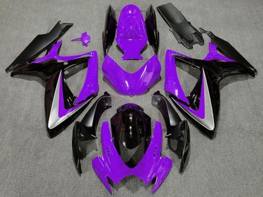 Purple Silver Glossy Black OEM Style 2006-2007 Suzuki GSXR 600 / GSXR 750 Motorcycle Fairings
